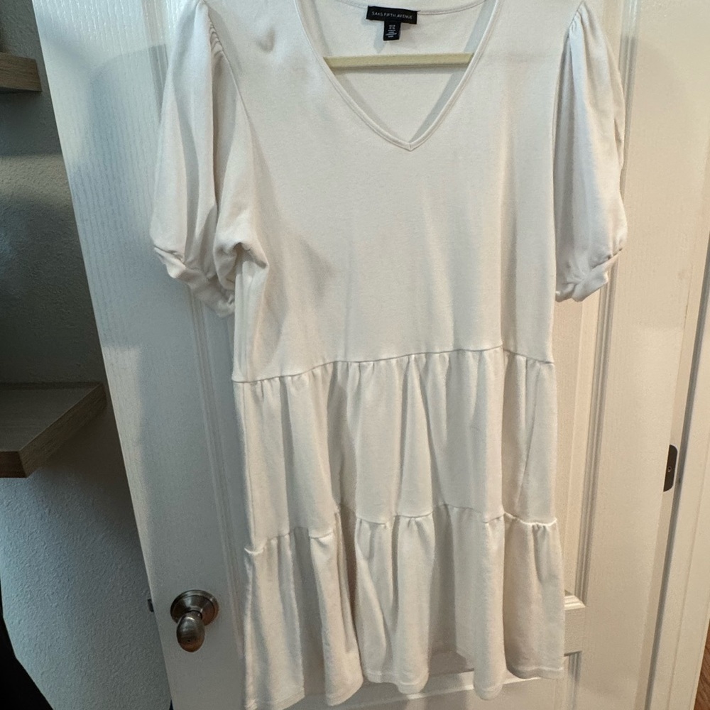Saks Fifth Avenue Cream Dress